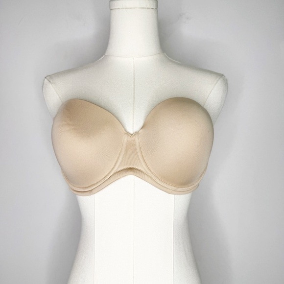 Wacoal Strapless Bra 854119 Nude Seamless Underwire Size 36C - Picture 1 of 4